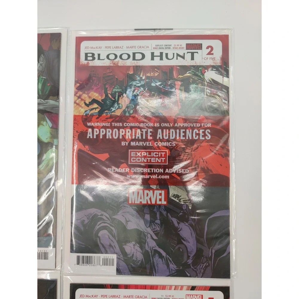 Marvel Blood Hunt Comic Book Lot Issues 1 2 3‎ 5 Near Complete Missing 4